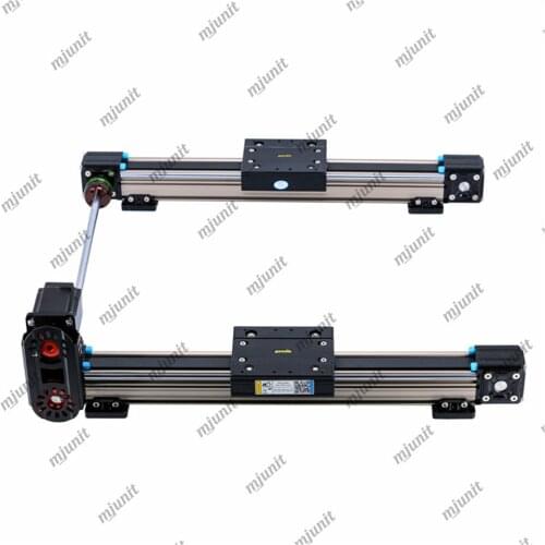 Mjunit high speed belt drive module single axis movement linear slide guide for step or servo motor with XYZ axis gantry