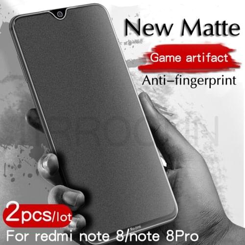 2Pcs/lot Matte Screen Protector For Xiaomi Redmi Note 8 Pro Tempered Glass For redmi note 8T Mi note 7 pro Anti-blue Light Glass