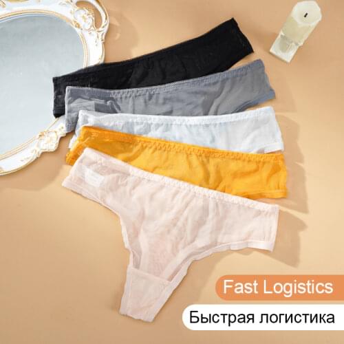 Mesh Transparent Womens Panties Hot Sexy Underwear Pantys Low-Waist Female Underpants Lingerie Briefs Women G-String Thongs
