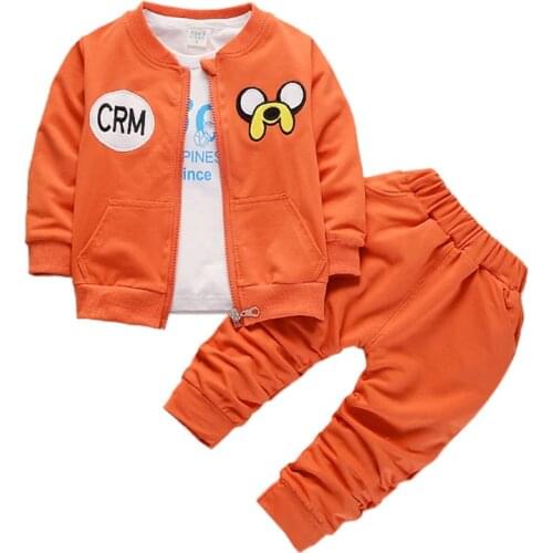 Winter Boys Clothes Sets 2018 Autumn Hoodies Cartoon Kids Clothes Baby Long-sleeved Sweater Toddler Boys Clothing Sets