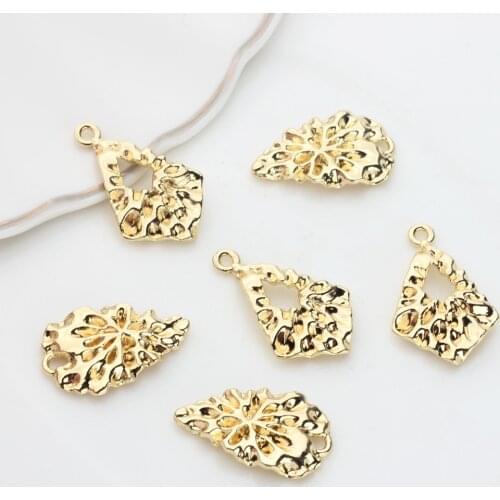 10pcs/lot Zinc Alloy Golden Geometric Charms Earring Base Earring Connector For DIY Earrings Jewelry Accessorie