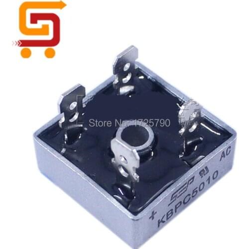 10pc New & Original KBPC5010 50A 1000V Diode Bridge Rectifier Single Phase Silicon
