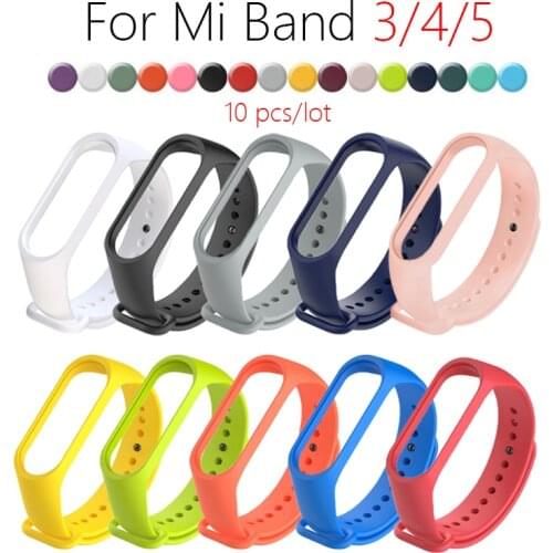 18 Colors mi band 6/5 Strap For Xiaomi Mi Band 6 5 4 Silicone Bracelet For Xiaomi Band 4 MiBand 5 4 3 smart watch accessories
