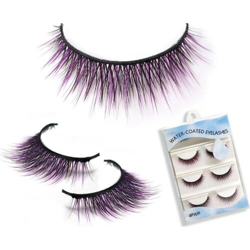 4 Pairs/set Fashion Sexy Magnetic Eyelashes 3D Self-adhesive False Mink Eyelash Set Waterproof Magnetic Eyeliner Makeup Tools