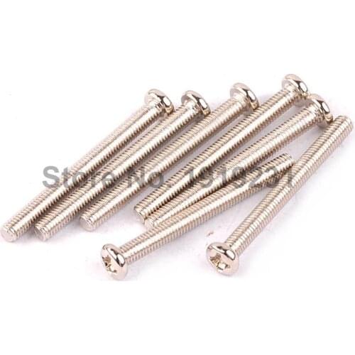 50PCS M3*30 Stainless Steel Cross Head Screw Round Head Bolts