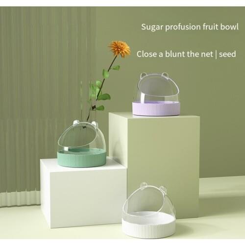 Acrylic Hamster Food Bowl Golden Bear Dwarf Rat Chipmunk Small Animal Feeding Bowl Hamster Feeder Hamster Accessories