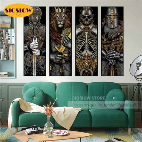 Full Drill 5d Diy Diamond Painting Dark Samurai Tiger 3D Daimond Embroidery Square Mosaic Cross Stitch Japanese Decoration Home
