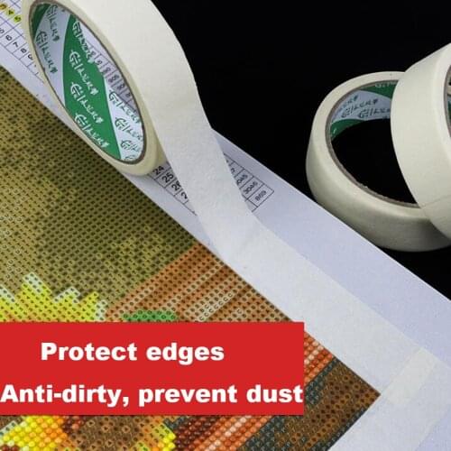 2pcs Diamond Painting Anti-dirty Tape Adhesive Edges Sticker DIY Tools Diamond embroidery Accessories Single-sided paper tape