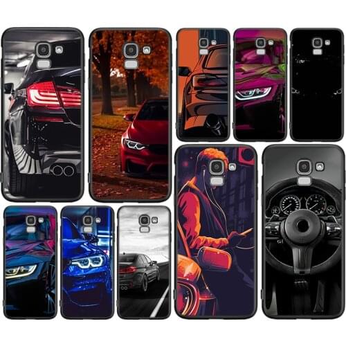 Black Cover Sports Cool Car Man For Samsung Galaxy J8 J7 Duo J6 J5 Prime J4 Plus J3 J2 Core 2018 2017 2016 Phone Case