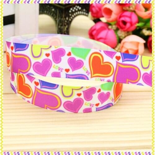 DHK 7/8'' 5yards minnie printed grosgrain ribbon headwear hair bow diy party decoration OEM Wholesale 22mm C1052