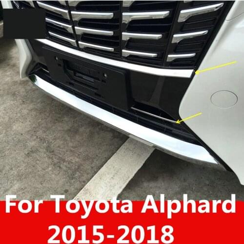 For Toyota Alphard 2015-2018 Grille decorative trim strip light subfloor under net trim strip under the modified hood