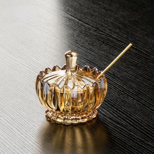 European Style Salt Sugar Glass Seasoning Jar Set Seasoning Box Seasoning Bottle Household Combination Creative Seasoning Jar