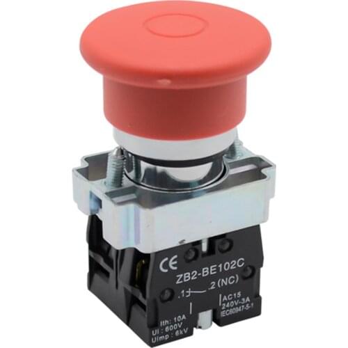 XB2 BT45 push-pull emergency stop push button switch