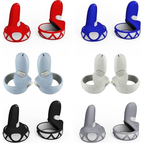 Hot Sale VR Controller Grip Cover Handle Cover For Oculus Quest2 Protective Case Shock-Proof Pair Silicone Skin For Oculus Quest