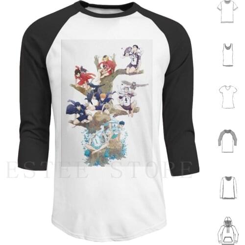 Haikyuu Team Volleyball Hoodies Long Sleeve Haikyuu Anime Manga Japan Karasuno Volleyball Haikyu Hinata Kageyama