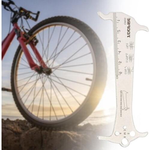 TOOPRE mountain bike three-in-one bicycle chain wear indicator measurement check tool wear amount chain ruler caliper