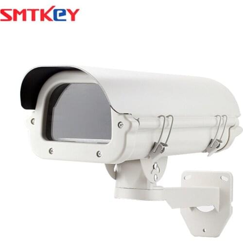 SMTKEY CCTV Camera Housing Shield With Heater Fan Bracket Weather Proof