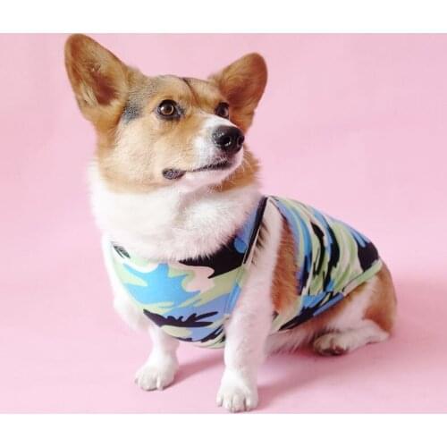 Summer Dog Clothes Mesh Breathable Pet Dog Vest Medium Large Dogs Costume Camouflage Pet Clothing for Dogs Golden Retriever Pug