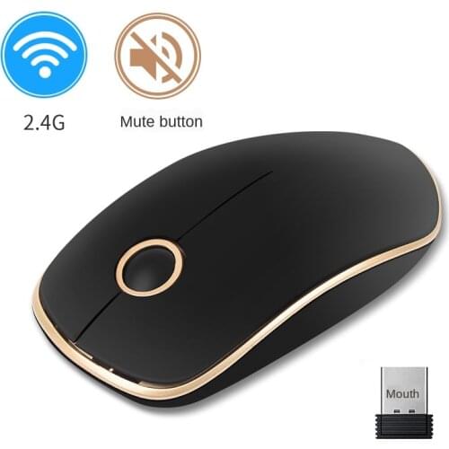 New 2.4G Wireless Mouse 1600DPI Ergonomic Optical Mute Mouse Portable Computer Mouse Gaming Mouse Office Laptop Mouse Wireless