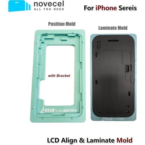 Novecel In Frame Alignment and Laminating Mold with Flex Cable Space For iPhone 12 mini pro max LCD Screen Glass Refurbish Tools