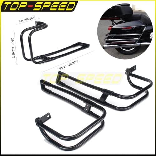 Saddlebag Support Bar Luggage Guard Bracket 90200561 Rail Holder For Harley Road King Electra Glide Street Glide FLH 2014-2021