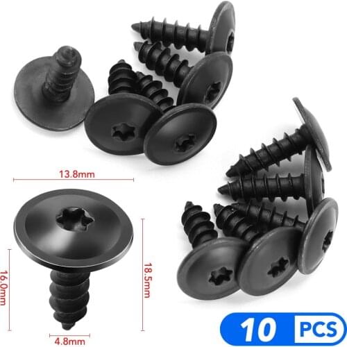 10Pcs Car Clips Fastener Tapping Screws Car Accessories for CITROEN C1 C2 C3 C4 XSARA PICASSO PEUGEOT 106 107 206 207 307