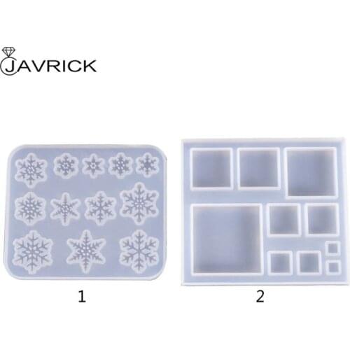 Silicone Molds Snowflake Square Jewelry Mold DIY Jewellery Making Accessories UV Resin Tool