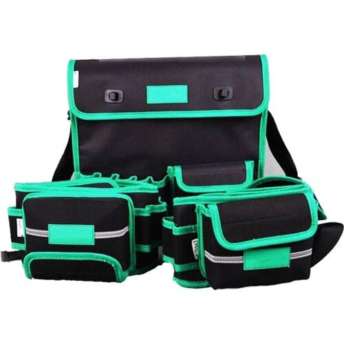 Multi-pockets Carpenter Tool Bag Waist Pocket Electrician Tool Holder Pack Men Multi-Pockets Tool Bag Utility Pouch Belt Bag