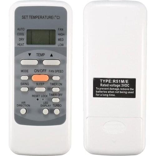 Air Conditioner Remote Control Replacement For Midea R51D R51M R51E RG51113/BGCE