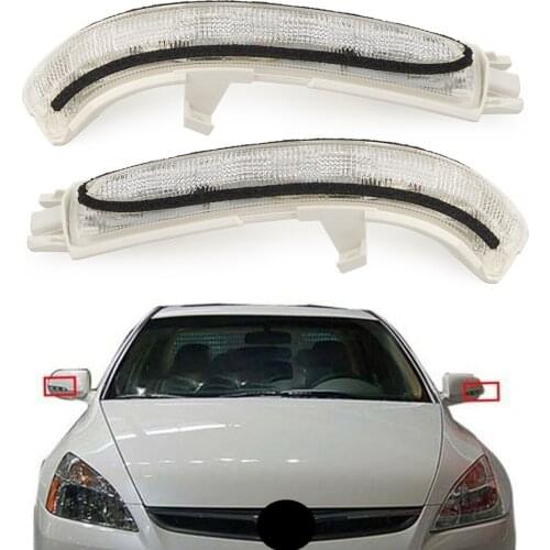 1 Pair Car Rear View Side Mirror Turn Signal Light Reaview Mirrors Lamp for Honda Accord Acura TSX 2004 2005 2006 2007 2008