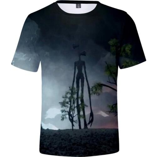 2020 Close Your Ears Or Face Your Fears Siren Head 3D T Shirt Men / Women Short Sleeve oversized t shirt Streetwear men clothing