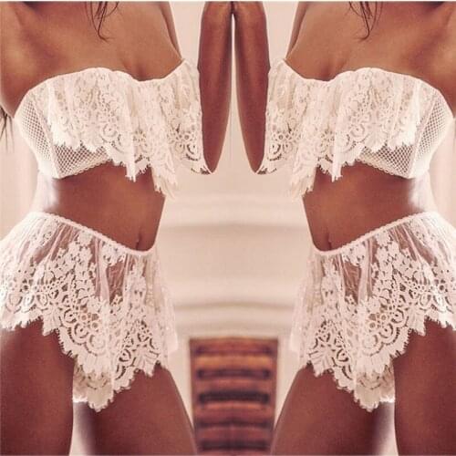 Women Sexy Lingerie Underwear Babydolls Sleepwear Lace Bra Dress G-string Set Lingerie Sexy Hot Erotic Nightie Erotic Costumes