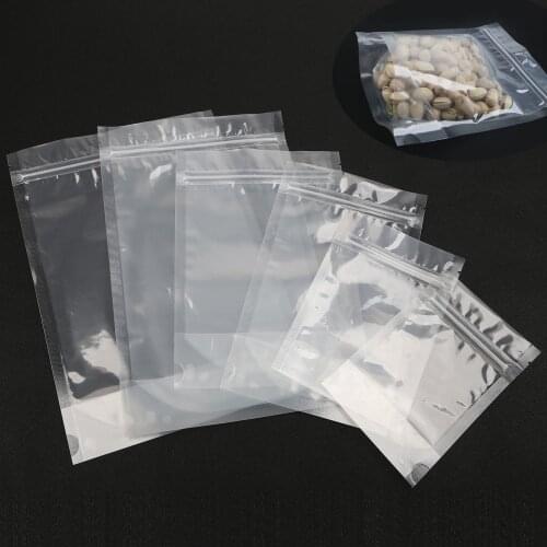 10Pcs/Lot Thickened Transparent Stand-up Pouch Plastic Packaging Ziplock Package Nut Storage bag Pouch Self Party Gift Supplies