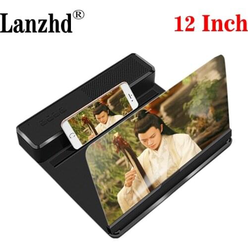 12 Inch Mobile Phone Screen Amplifier For IPad Movie Folding Shading 3D Screen Mobile Phone Amplifier Magnifier Cellphone Holder