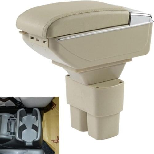 Car Armrest For 2010-2017 Nissan NV200 Chevrolet City Express Evalia Centre Arm Rest PU Leather Center Console Storage Box Tray