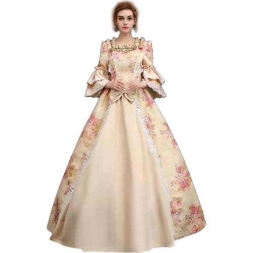 Rococo Baroque Marie Antoinette Ball Dresses 18th Century Renaissance Historical Period Victorian Dress Gown for Women