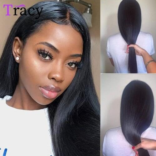 Brazilian 4x4 Lace Closure Wigs Straight Lace Frontal Wigs 13X4 HD Transparent Lace Front Human Hair Wigs Pre Plucked For Women