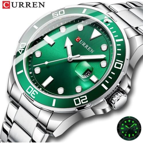 CURREN Top Brand Luxury Fashion Luminous Watch Men Waterproof Date Clock Sport Watches Mens Quartz Wristwatch Relogio Masculino