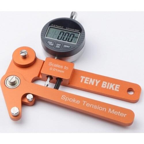 Bicycle Digital Tension Meter MTB Bike Electronic Mechanical Wheel Spokes Checker Scale 0.01mm High Precision Indicator Tester