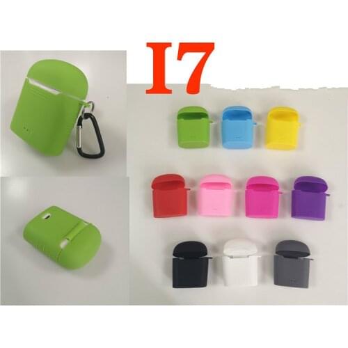 DHL Case for Airpods Silicone Protective Cover for Airpods I7 9s I7s Bluetooth Earphone Headset Accessories with Buckle