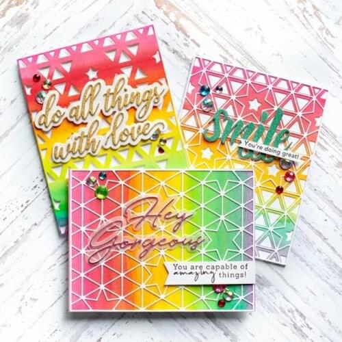 Panalisacraft Double-layer Star Background Metal Cutting Dies Craft Dies Scrapbook Card Making Album Embossing Stencil Die Cut