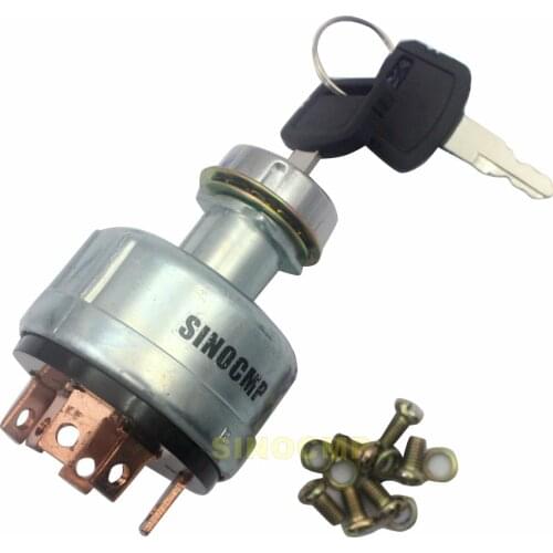 EX200-1 6 pins Key Ignition Switch for Hitachi Excavator with 2 pcs Key