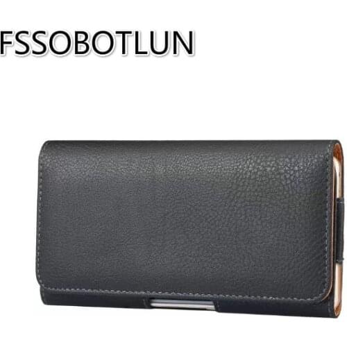FSSOBOTLUN,5.5-6.0 inch For Grace R5 LTE High Quality PU Leather Holster Belt Clip Waist Case Bag For Prestigio Grace P7 LTE