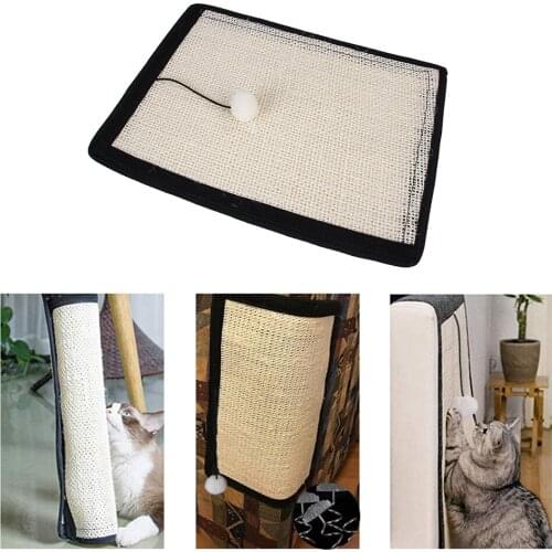 Furniture Protect Cat Kitten Scratch Board Pad Sisal Scratcher Mat Claws Care Cat Toy Product Sofa Scratching Post Protect Sweet