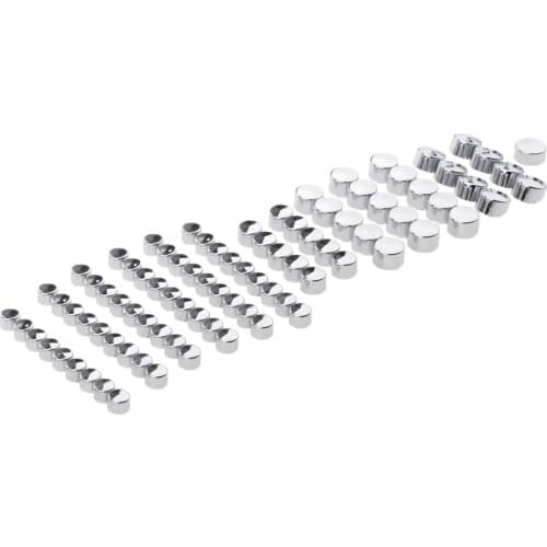 Chrome ABS Plastic Bolt Toppers Caps Kit For Harley Twin Cam /FLH