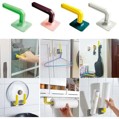 Creative Kitchen Storage Hook Free Perforated Cutting Board Pot Cover Hanger Hook Wall-mounted Wall Hanger Storage Rack Hook