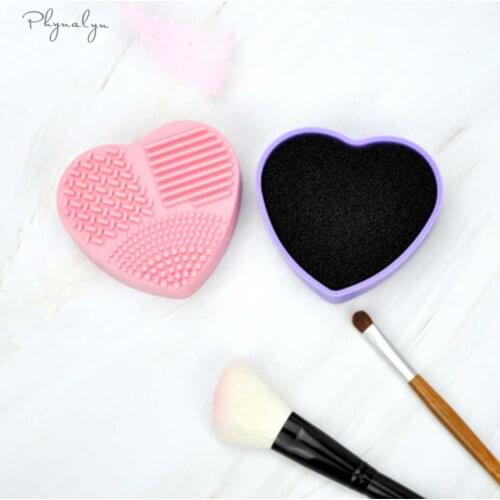 Makeup Washing Brush Scrubber Tool Cleaners Portable Cosmetic Brush Cleaner Silicone Makeup Brush Cleaning Pad 1 pieces