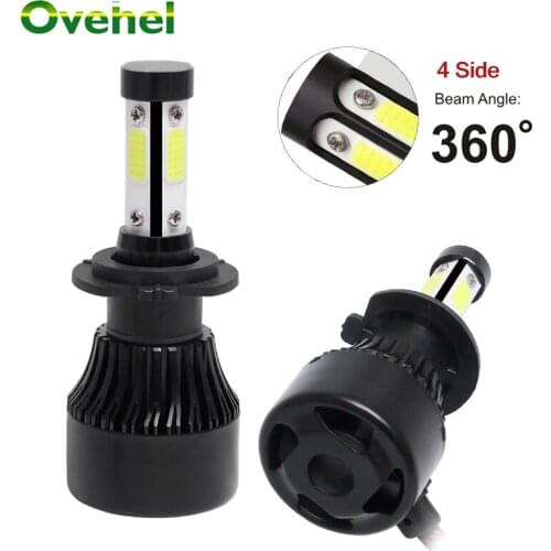 OVEHEL LED H7 H11 LED Bulb 2Pcs14000LM 360 Degree H1 H3 H4 H8 H9 9005 HB3 9006 HB4 Auto Car Headlight 6000K 12V Fog Light
