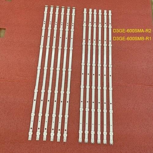 New 5set=60 PCS LED backlight strip for Samsung UN60J6200AF 2013SVS60 3228N1 D3GE-600SMA-R2 D3GE-600SMB-R1 BN96-29074A 29075A