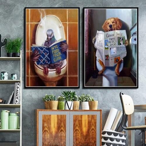 HD Print Animal Dog Bird Landscape Poster Canvas Painting Wall Art Modern Childrens Room Home Decoration Picture